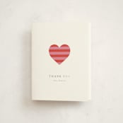 "Striped Baby Buggy" - Baby Shower Thank You Cards in Rose by mo kelley - Front