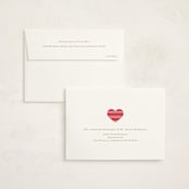 "Striped Baby Buggy" - Baby Shower Thank You Cards in Rose by mo kelley - FREE Recipient Addressing