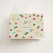 "Colorful Baby Sprinkle" - Baby Shower Thank You Cards in Color Pop by Stephanie Heinrich Godbout - Front