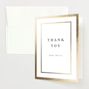 "Classic Love" - Baby Shower Thank You Cards in Vanilla by Susan Moyal - Front