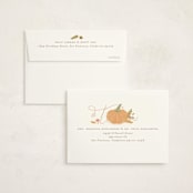 "Little Pumpkin" - Baby Shower Thank You Cards in Latte by Creo Study - FREE Recipient Addressing