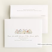 "Meadow flowers" - Baby Shower Thank You Cards in Vanilla by Jennifer Wick - FREE Recipient Addressing