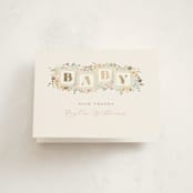 "petite baby blocks" - Baby Shower Thank You Cards in Honey by Jennifer Wick - Front