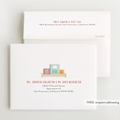 "Modern Book Shelf" - Baby Shower Thank You Cards in Brights by Itsy Belle Studio - FREE Recipient Addressing