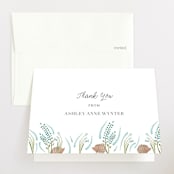 "Hedge Hog Heaven" - Baby Shower Thank You Cards in Robin's Egg by Hallie Fischer - Front