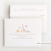 "Petite Jungle shower" - Baby Shower Thank You Cards in Forest by Jennifer Wick - FREE Recipient Addressing