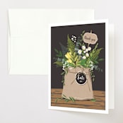 "Go Green Shower" - Baby Shower Thank You Cards in Lemon by Susan Moyal - Front