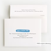 "Oh baby blue" - Baby Shower Thank You Cards in Aquamarine by Jennifer Wick - FREE Recipient Addressing