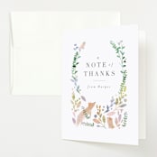 "Woodland" - Baby Shower Thank You Cards in Forest by Lori Wemple - Front
