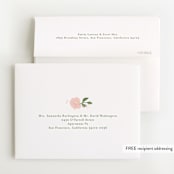 "Freshly cut flowers" - Baby Shower Thank You Cards in Dusty Rose by Jennifer Wick - FREE Recipient Addressing