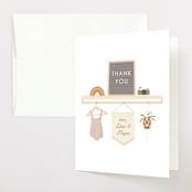 "scandi boho" - Baby Shower Thank You Cards in Terracotta by Itsy Belle Studio - Front