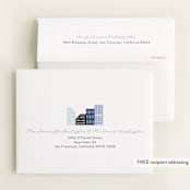 "Modern new kid on the block" - Baby Shower Thank You Cards in Sky by Alethea and Ruth - FREE Recipient Addressing