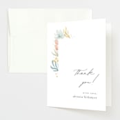 "Blooming Brunch" - Baby Shower Thank You Cards in Rose by Ashley DeMeyere - Front