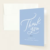 "Mimosas and Milk" - Baby Shower Thank You Cards in Sky by Alethea and Ruth - Front