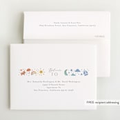 "Ethereal stars" - Baby Shower Thank You Cards in Rainbow by Jennifer Wick - FREE Recipient Addressing