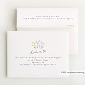 "She's a Wildflower" - Baby Shower Thank You Cards in Pastel by Itsy Belle Studio - FREE Recipient Addressing
