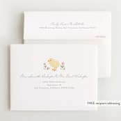"Little Chick" - Baby Shower Thank You Cards in Blush by Carolyn MacLaren - FREE Recipient Addressing