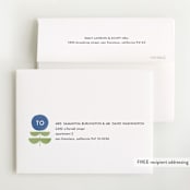 "Bold Blossom" - Baby Shower Thank You Cards in Bluebell by Lehan Veenker - FREE Recipient Addressing