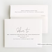 "Just Me" - Baby Shower Thank You Cards in Midnight by Lehan Veenker - FREE Recipient Addressing