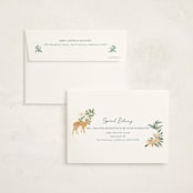 "wild forest" - Baby Shower Thank You Cards in Cream by Elly - FREE Recipient Addressing