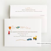 "Adventure Begins" - Baby Shower Thank You Cards in Blue Jay by Creo Study - FREE Recipient Addressing