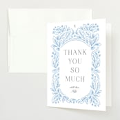"Arch" - Baby Shower Thank You Cards in Powder by Jen Owens - Front