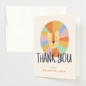 "Wild One" - Baby Shower Thank You Cards in Circus by Pixel and Hank - Front