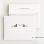 "Disney's Belle's books" - Baby Shower Thank You Cards in Hicory by Jennifer Wick - FREE Recipient Addressing