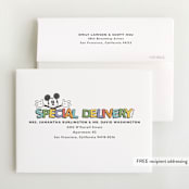"Disney's Mickey Mouse Oh, Boy!" - Baby Shower Thank You Cards in Natural by Heather Schertzer - FREE Recipient Addressing
