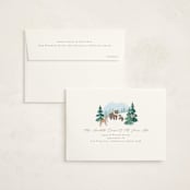 "Winter Wonderland" - Baby Shower Thank You Cards in Sky by Jennifer Wick - FREE Recipient Addressing
