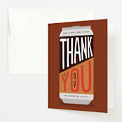 "Baby Brewing" - Baby Shower Thank You Cards in Grain by Erica Krystek - Front