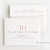 "Due With Two" - Baby Shower Thank You Cards in Carnation by Erica Krystek - FREE Recipient Addressing