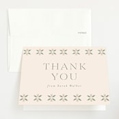 "scandinavian flower" - Baby Shower Thank You Cards in Blush by Sara Hicks Malone - Front