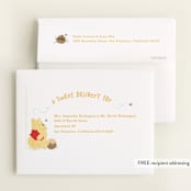"Disney's Winnie The Pooh a little hunny" - Baby Shower Thank You Cards in Sky by Creo Study - FREE Recipient Addressing