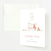 "Little Nursery" - Baby Shower Thank You Cards in Cupcake by Rebecca Durflinger - Front