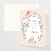"garden bunnies" - Baby Shower Thank You Cards in Petal by Karidy Walker - Front