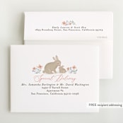 "garden bunnies" - Baby Shower Thank You Cards in Petal by Karidy Walker - FREE Recipient Addressing