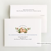 "Spring woodland" - Baby Shower Thank You Cards in Elderflower by Sarah Knight - FREE Recipient Addressing