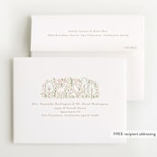 "Woodland Beginnings" - Baby Shower Thank You Cards in Watermelon by Jennifer Wick - FREE Recipient Addressing
