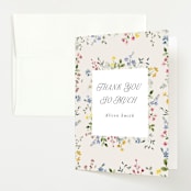"belle" - Baby Shower Thank You Cards in Meadow by Petra Kern - Front