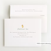 "Lil Duck" - Baby Shower Thank You Cards in Sage by Itsy Belle Studio - FREE Recipient Addressing