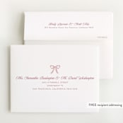 "Winnie" - Baby Shower Thank You Cards in Rose by Robert and Stella - FREE Recipient Addressing