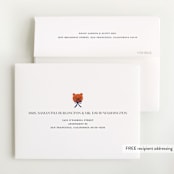 "Gingham" - Baby Shower Thank You Cards in Shortbread by Sarah Knight - FREE Recipient Addressing