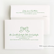 "Stork Crest" - Baby Shower Thank You Cards in Lawn by mo kelley - FREE Recipient Addressing