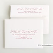 "Doodle Bow Frame" - Baby Shower Thank You Cards in Petal by Jackie Crawford - FREE Recipient Addressing