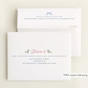 "bunny crest" - Baby Shower Thank You Cards in Cotton Candy by Cass Loh - FREE Recipient Addressing