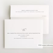 "Border Ribbon" - Baby Shower Thank You Cards in Rosy Cheeks by Carolyn MacLaren - FREE Recipient Addressing