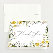 "Briar" - Baby Shower Thank You Cards in Sunshine by Kate Ahn - Front