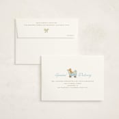 "Preppy Pup" - Baby Shower Thank You Cards in Bluebird by Susan Zinader - FREE Recipient Addressing