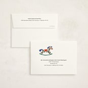 "Rocking Baby Shower" - Baby Shower Thank You Cards in Peach by Harriet Richter - FREE Recipient Addressing